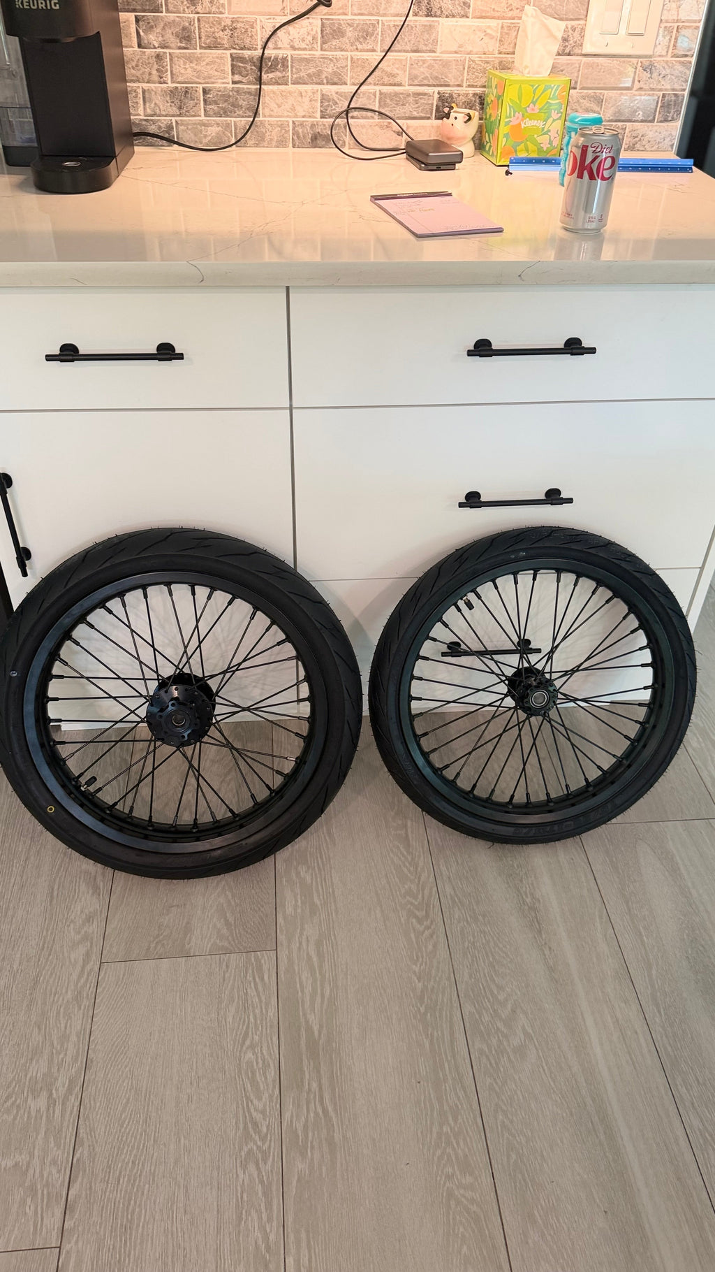 17” Light Bee/Eride/79Bike Supermoto Wheel Set